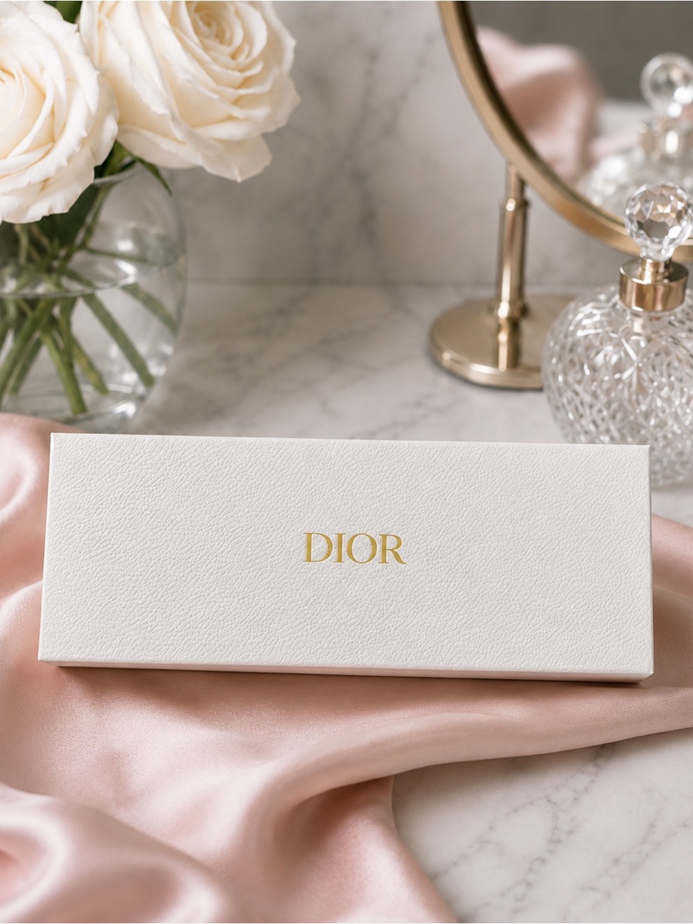 Christian Dior Pandora Jewelry Gift Box Long Rectangle Storage Case Empty